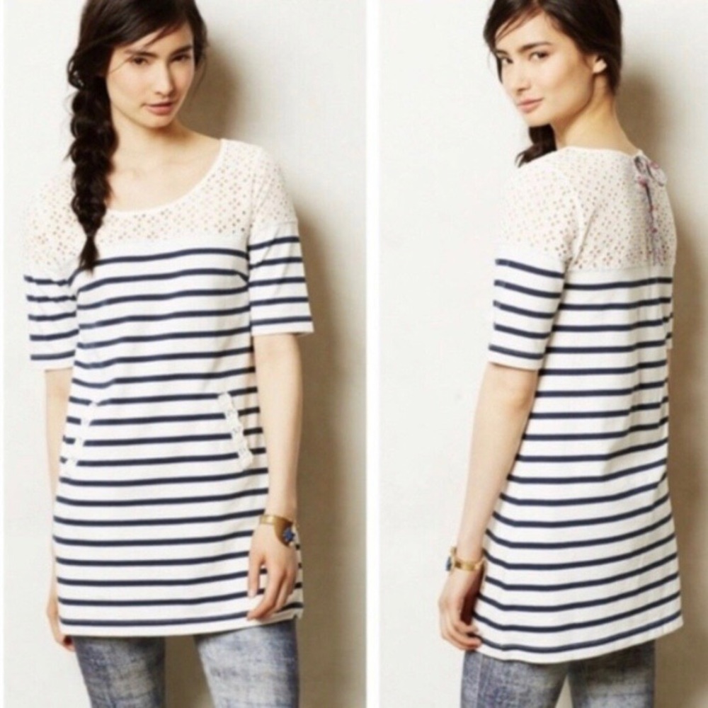 Anthropologie eyelet top